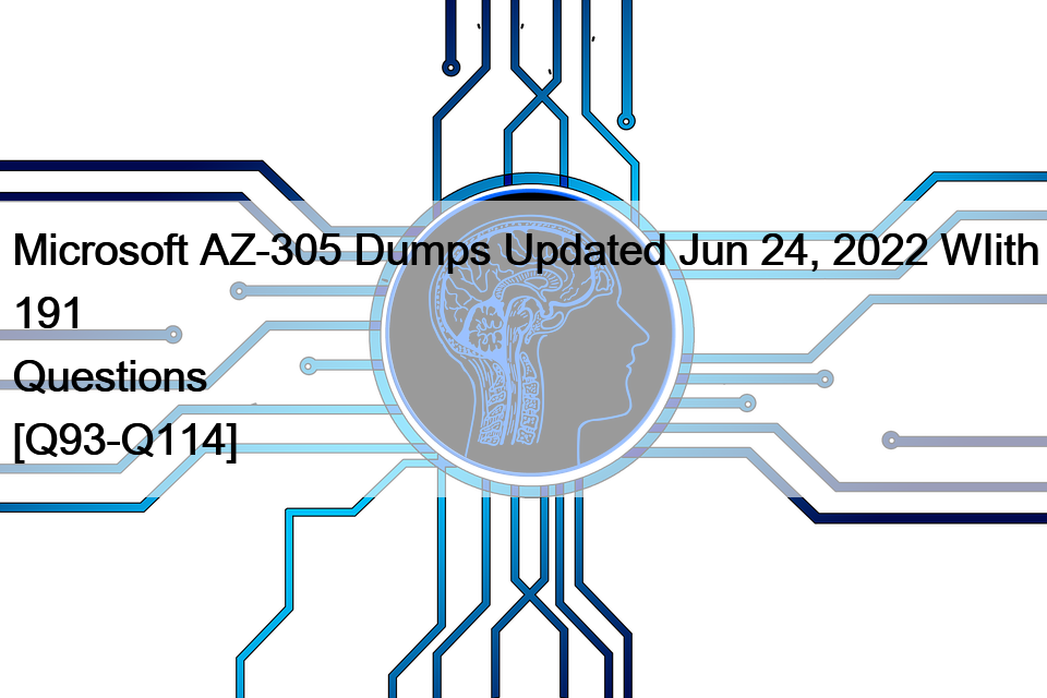 Microsoft AZ-305 Dumps Updated Jun 24, 2022 WIith 191 Questions [Q93-Q114]